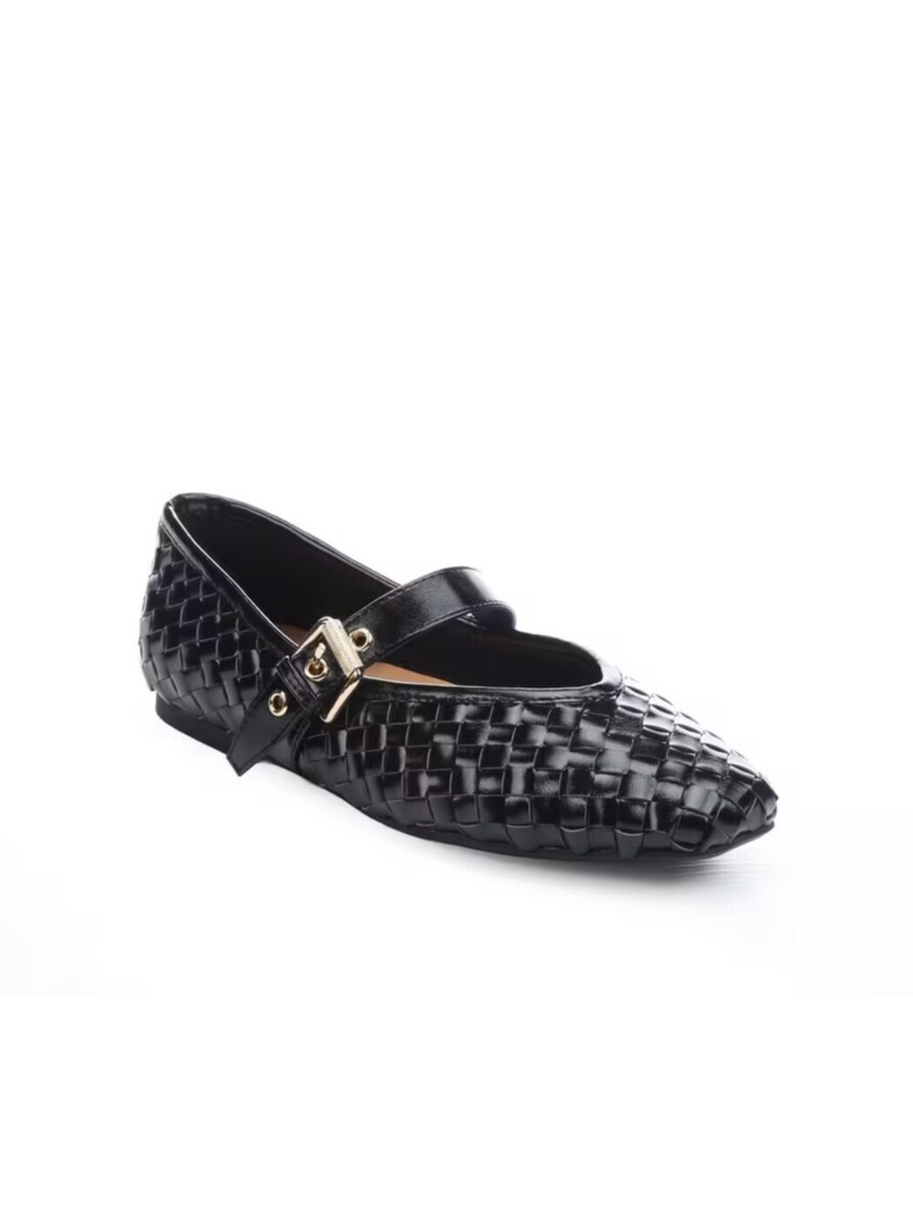 Dv Dolce Vita Women's Mulaney Woven Mary Jane Ballet Flat Shoes (Black) - 6.0 M - Picture 2 of 8